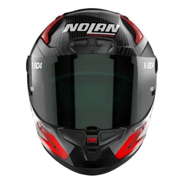 Nolan X-804 RS Ultra Carbon Hot Lap Full Face Helmet Carbon / Red - FREE UK Shipping, FREE 365 Day Returns | Moto Central