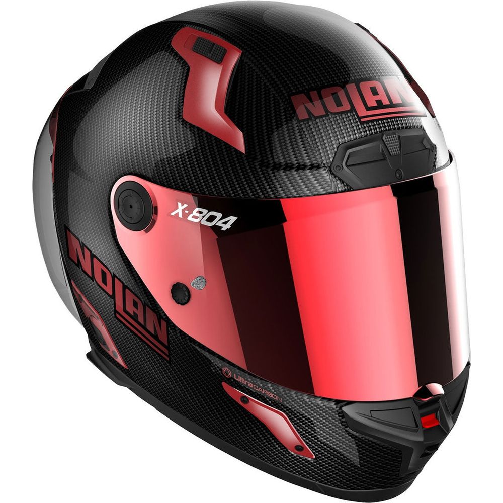 Nolan X-804 RS Ultra Carbon Iridium Edition Full Face Helmet Carbon / lridium - FREE UK Shipping, FREE 365 Day Returns | Moto Central