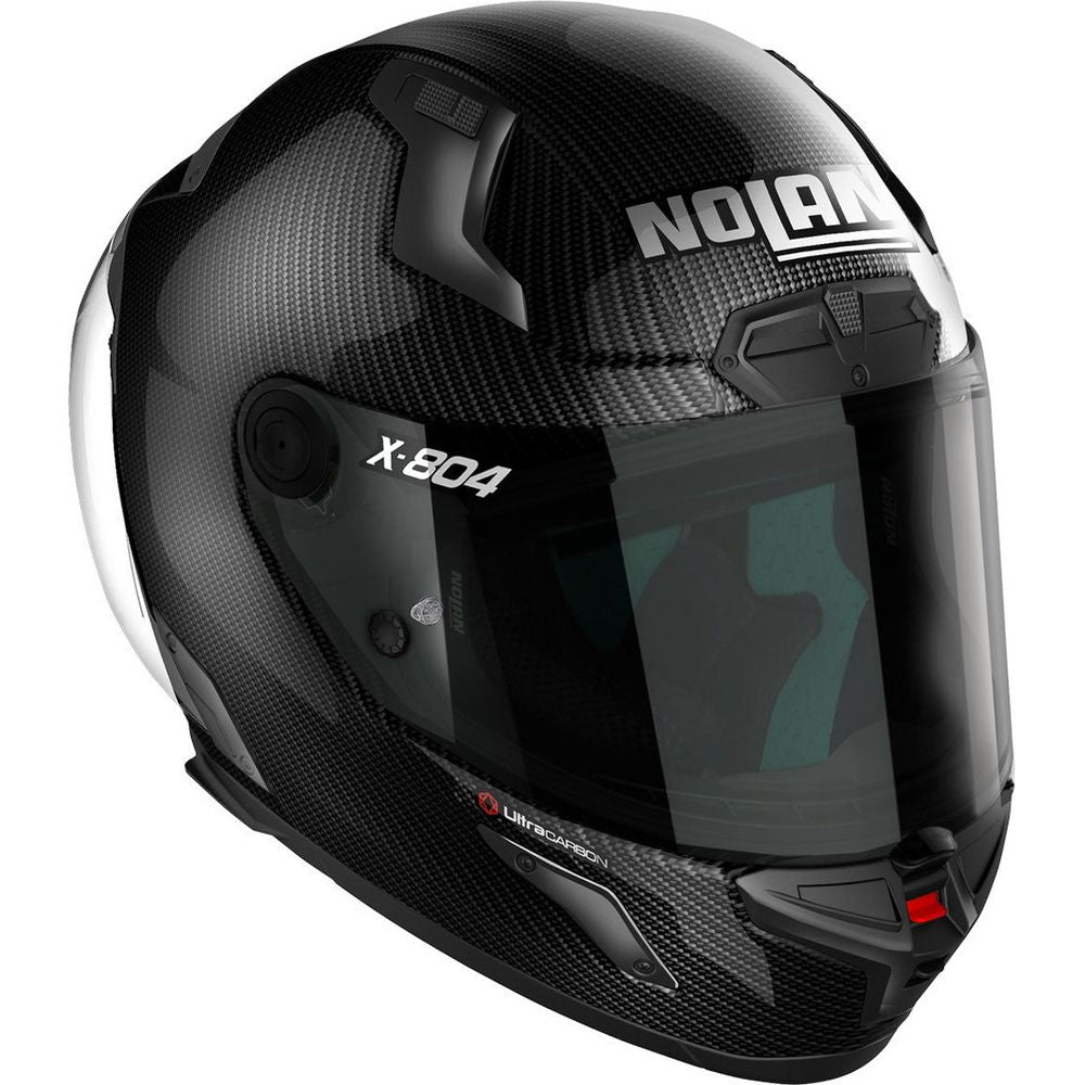 Nolan X-804 RS Ultra Carbon Puro Full Face Helmet Gloss Carbon - FREE UK Shipping, FREE 365 Day Returns | Moto Central