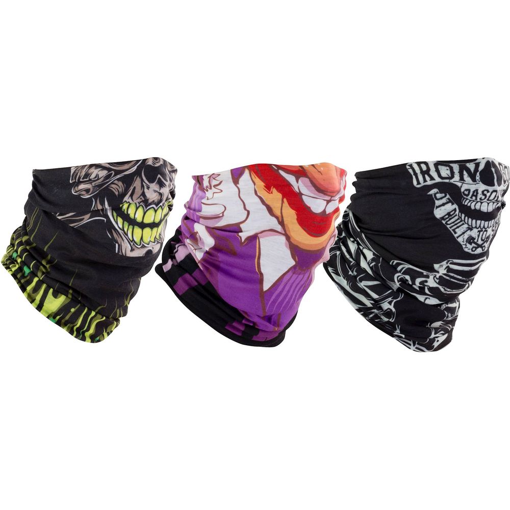 Bike It Neck Tube Triple Pack With Faces Designs