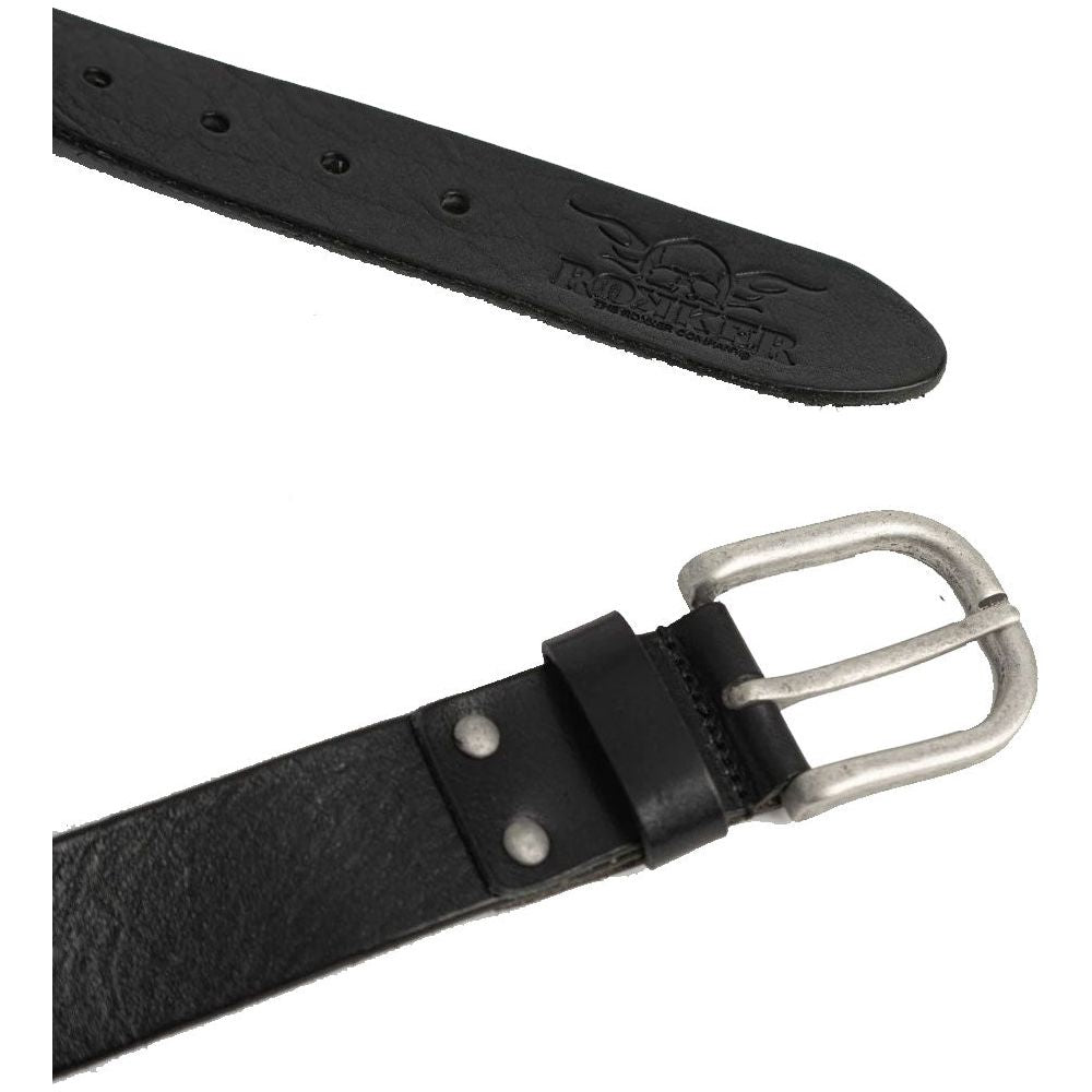 Rokker Oakland Leather Belt Black