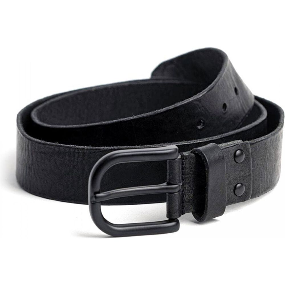 Rokker Oakland Leather Belt Black / Black