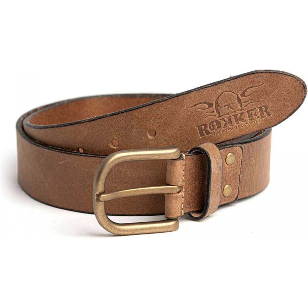 Rokker Oakland Leather Belt Light Brown