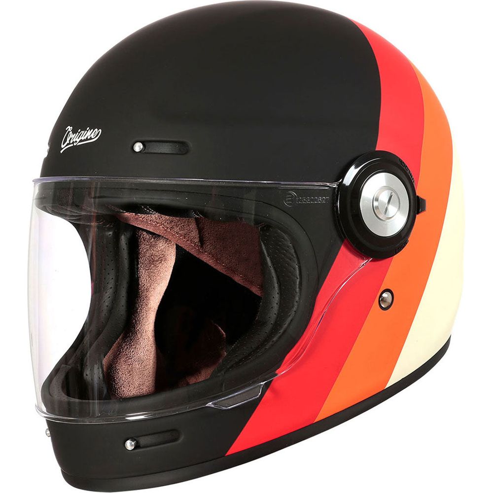 Origine Vega ECE 22.06 Full Face Helmet Primitive Matt Black / Orange / Red / Cream