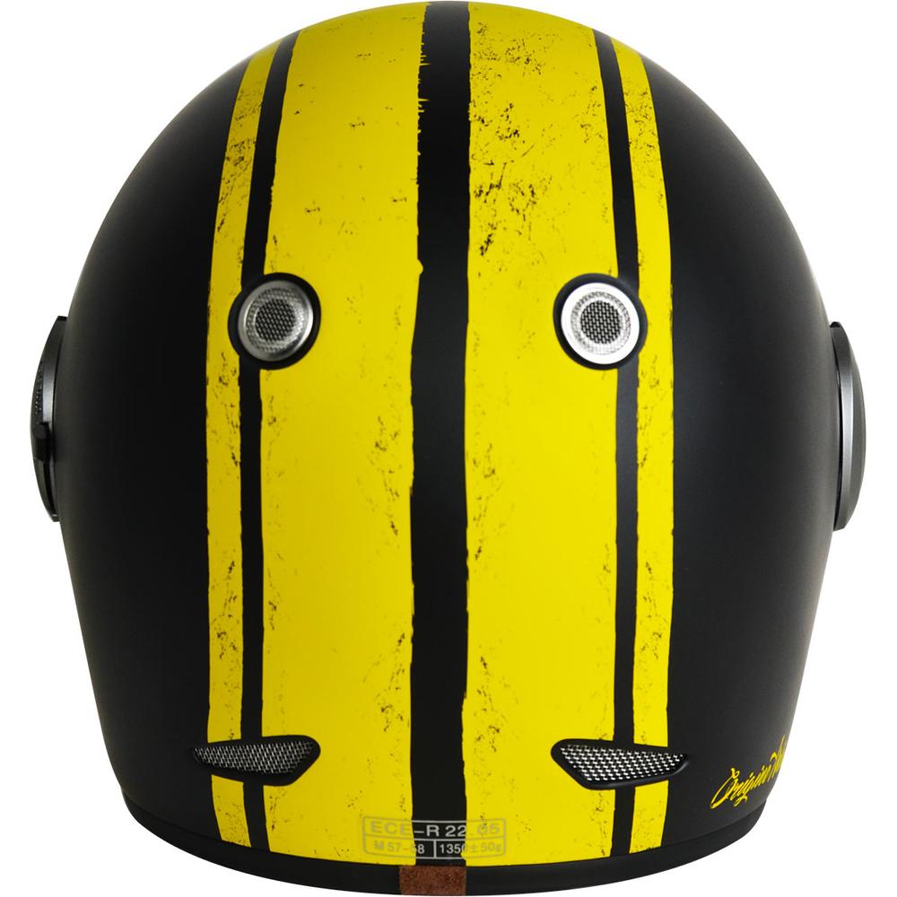 Origine Vega ECE 22.05 Full Face Helmet Custom Black / Yellow - FREE UK Shipping, FREE 365 Day Returns | Moto Central