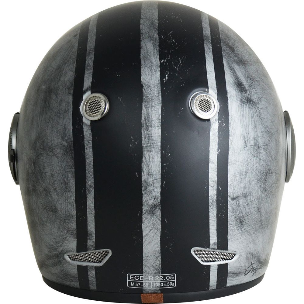 Origine Vega ECE 22.05 Full Face Helmet Custom Silver / Black  - FREE UK Shipping, FREE 365 Day Returns | Moto Central