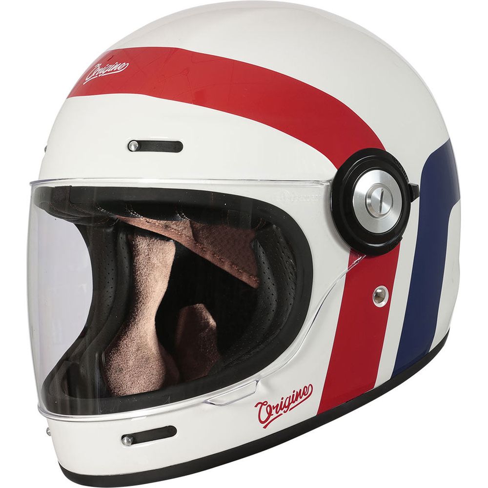 Origine Vega ECE 22.05 Full Face Helmet Great Gloss White / Red / Blue