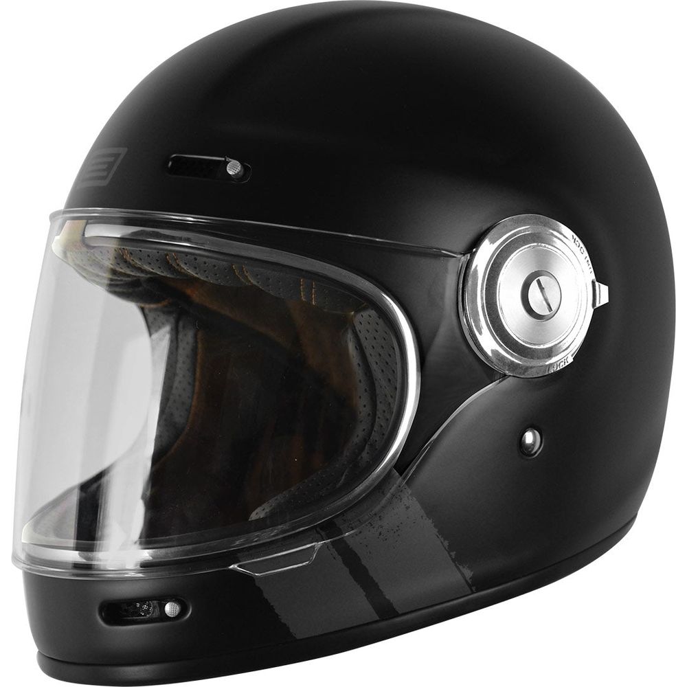 Origine Vega ECE 22.05 Full Face Helmet Stripe Matt Black / Grey