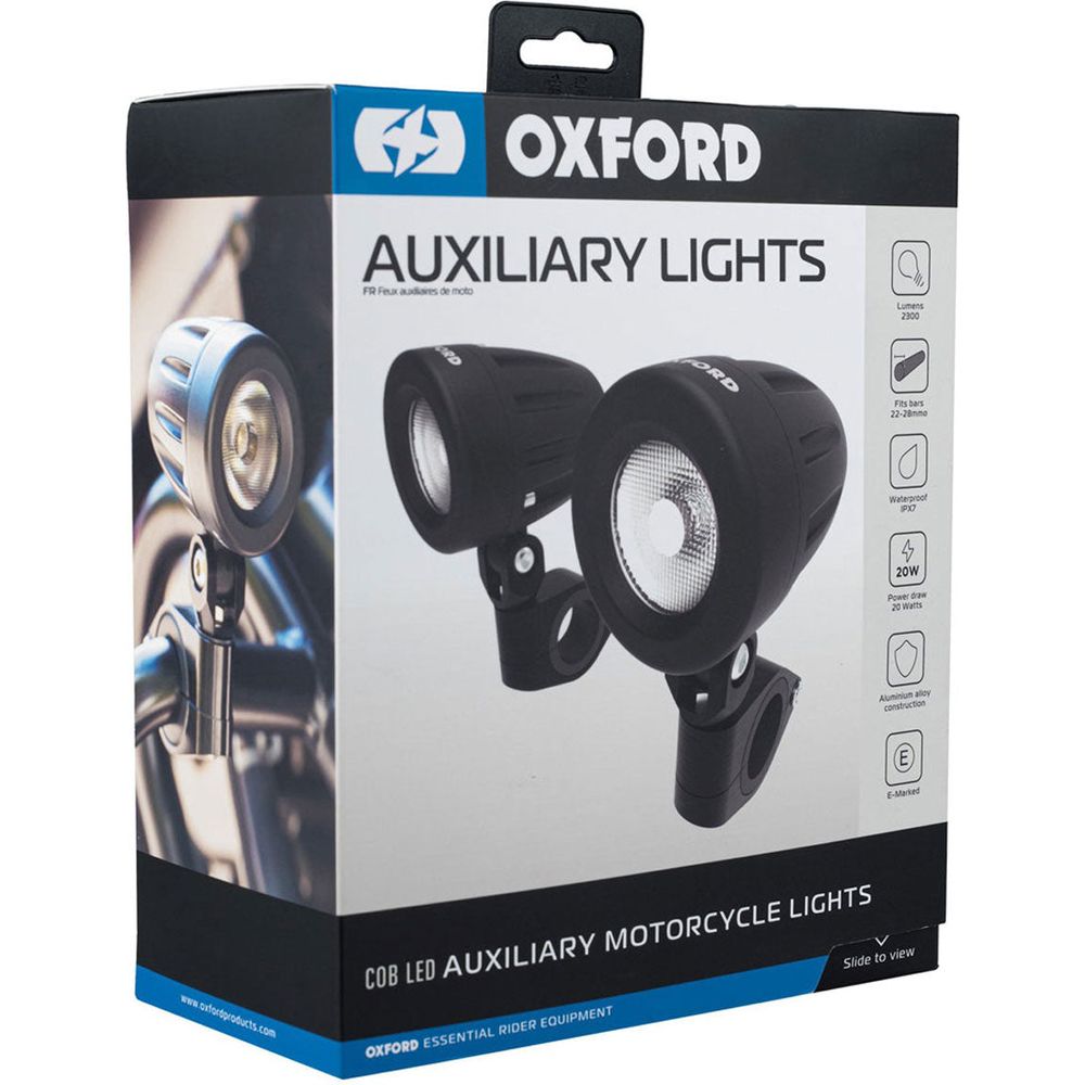 Oxford 10W Auxiliary LED Light Set Black