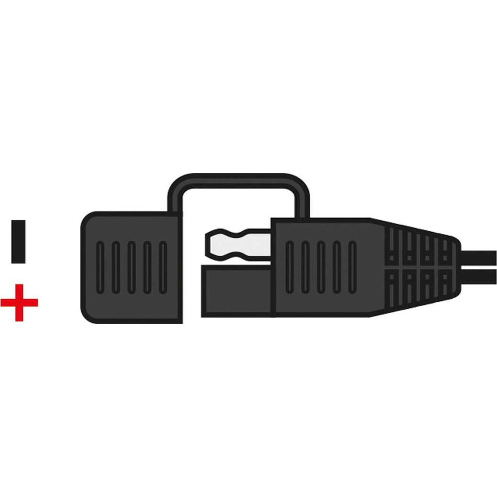 Oxford 12V Plug To USA / SAE Connector Black - 0.5m Lead