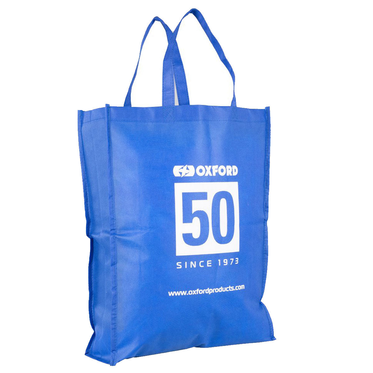 Oxford 50th Anniversary 80gsm Non-Woven Bag Blue - 40 x 50 x 11cm - FREE UK Shipping, FREE 365 Day Returns | Moto Central