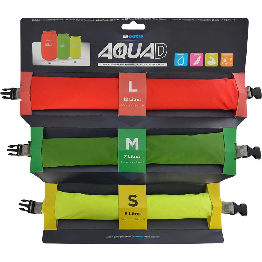 Oxford Aqua D Waterproof Packing Cubes - Set Of 3