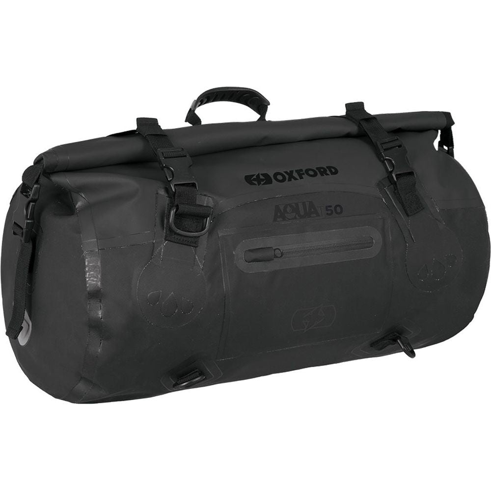 Oxford Aqua T50 Roll Bag Black - 50 Litres  - FREE UK Shipping, FREE 365 Day Returns | Moto Central