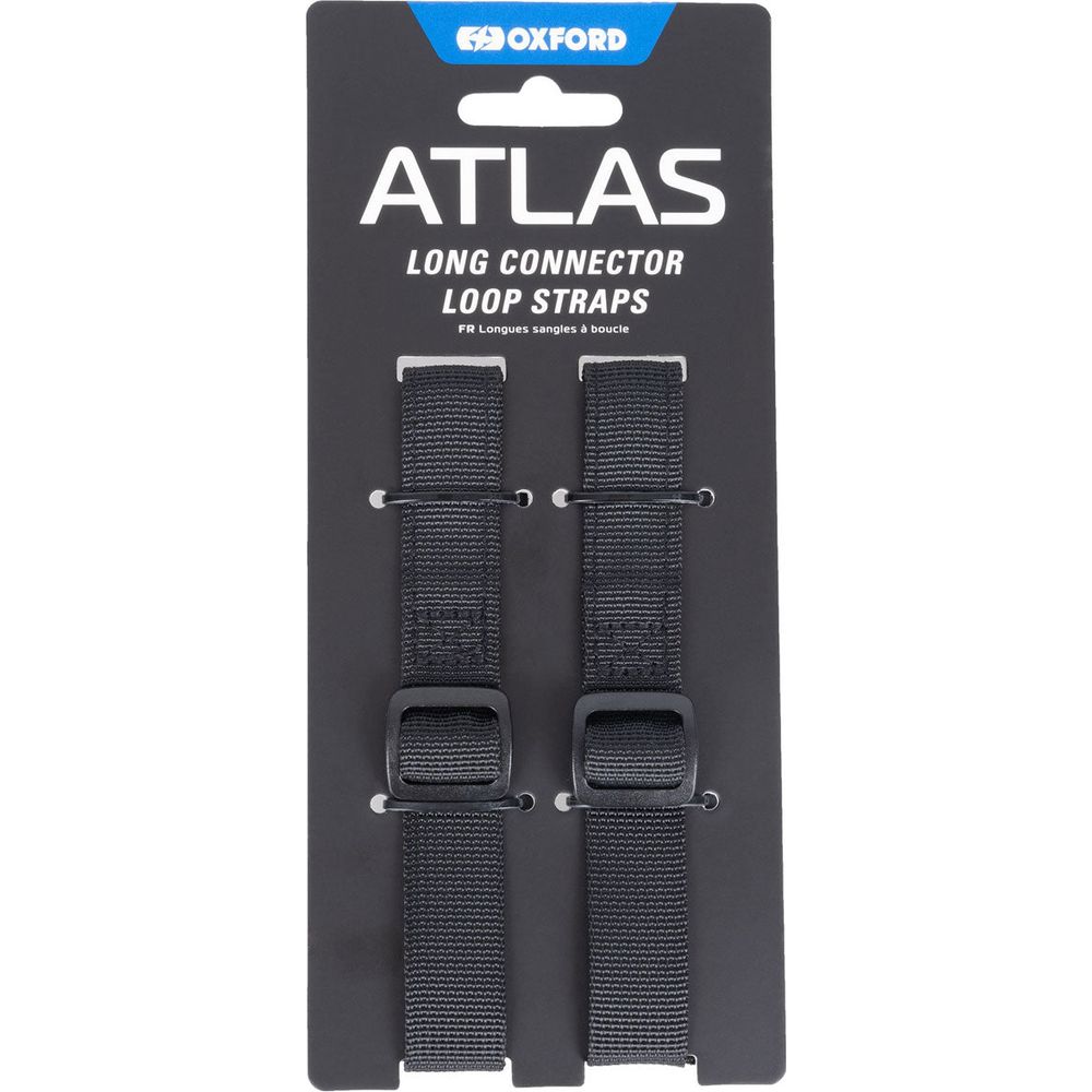 Oxford Long Connector Loop Straps Black For Atlas Advanced Tour Packs