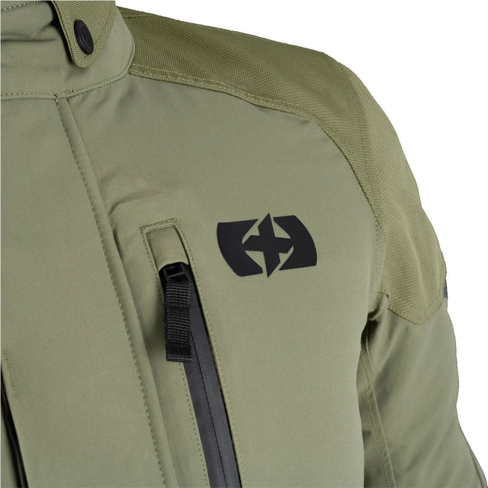 Oxford Barkston Dry2Dry Textile Jacket Khaki  - FREE UK Shipping, FREE 365 Day Returns | Moto Central