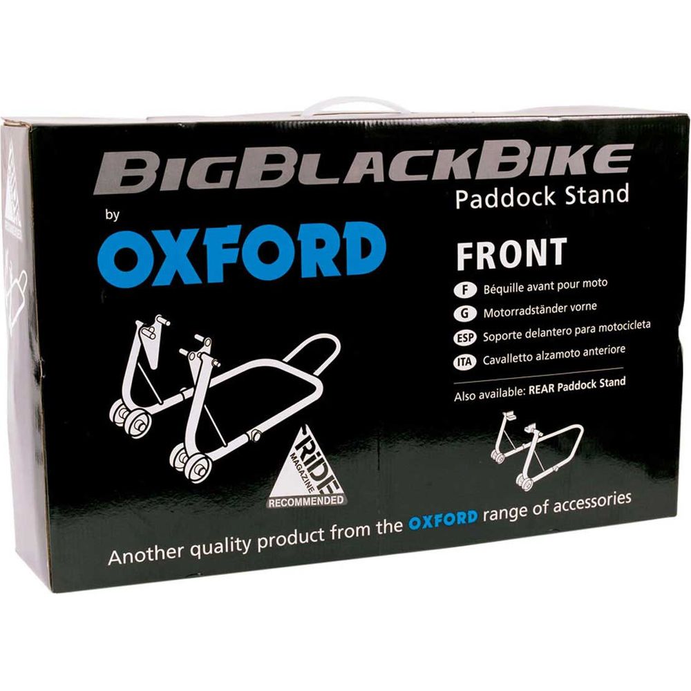 Oxford Big Black Bike Front Paddock Stand