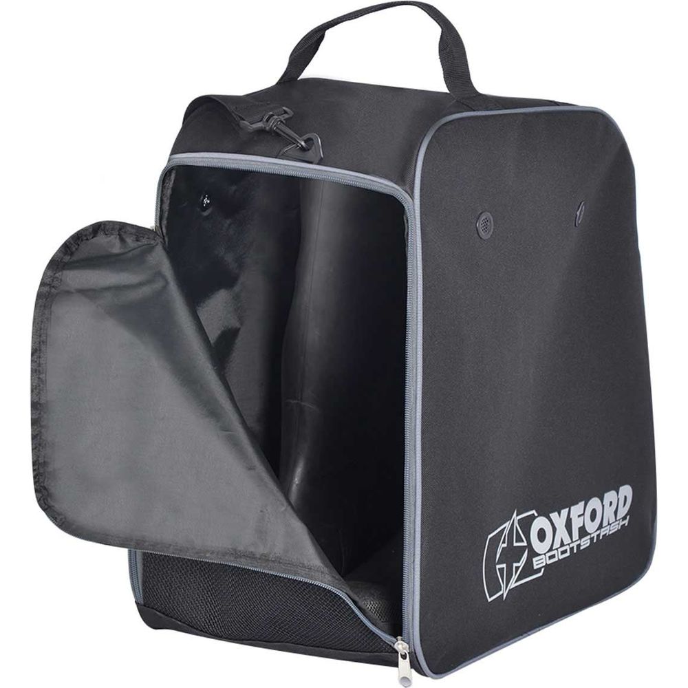 Oxford Bootstash Deluxe Padded Boots Bag Black - FREE UK Shipping, FREE 365 Day Returns | Moto Central