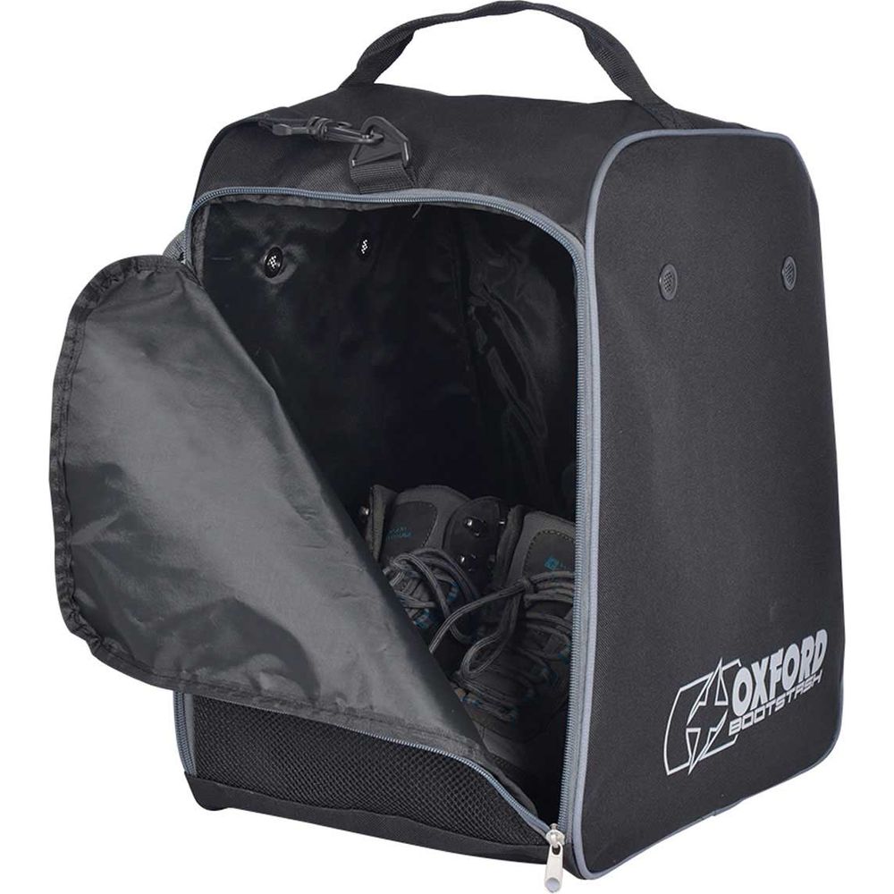 Oxford Bootstash Deluxe Padded Boots Bag Black - FREE UK Shipping, FREE 365 Day Returns | Moto Central