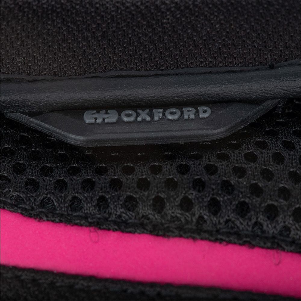 Oxford Brisbane Ladies Textile Gloves Black / Pink - FREE UK Shipping, FREE 365 Day Returns | Moto Central