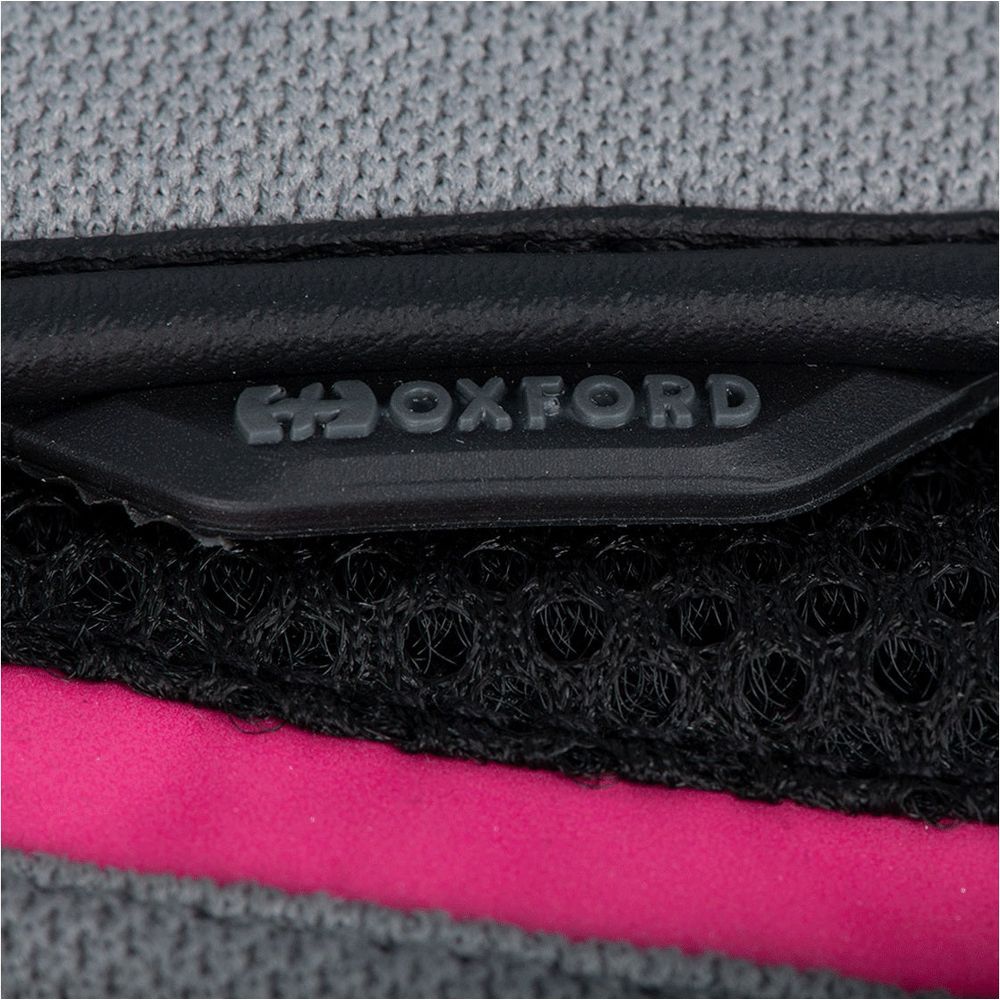 Oxford Brisbane Ladies Textile Gloves Grey / Pink / Black - FREE UK Shipping, FREE 365 Day Returns | Moto Central