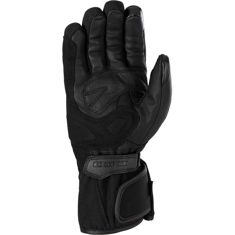 Oxford Calgary 2.0 Leather Gloves Black - FREE UK Shipping, FREE 365 Day Returns | Moto Central