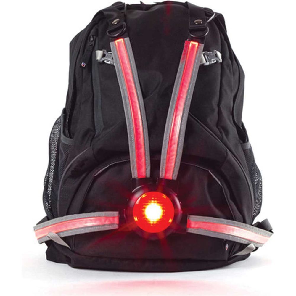 Oxford CommuterX4 Fibre Optic Rear Light Red / Black