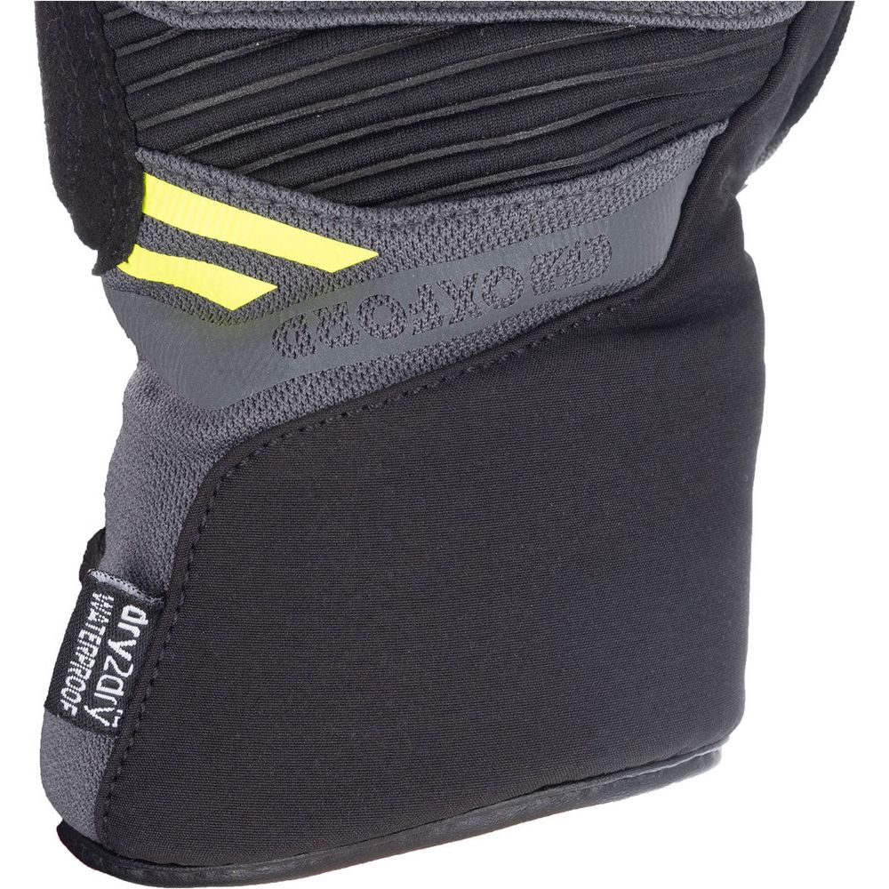 Oxford Dakar 1.0 Dry2Dry Textile Gloves Charcoal / Yellow - FREE UK Shipping, FREE 365 Day Returns | Moto Central