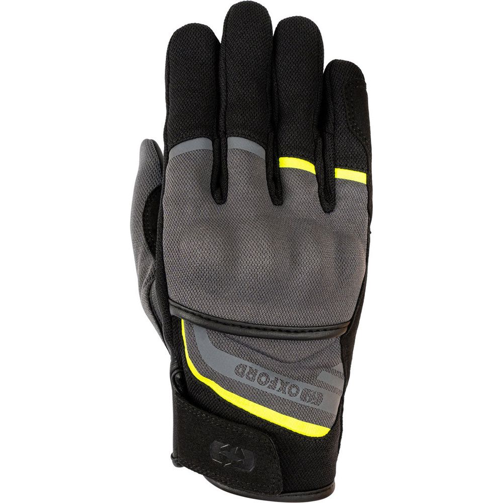 Oxford Dakar 1.0 Textile Gloves Charcoal / Yellow