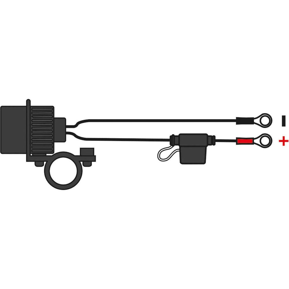 Oxford Weatherproof Dual Port USB charger 5V 2Amp - 1.2m