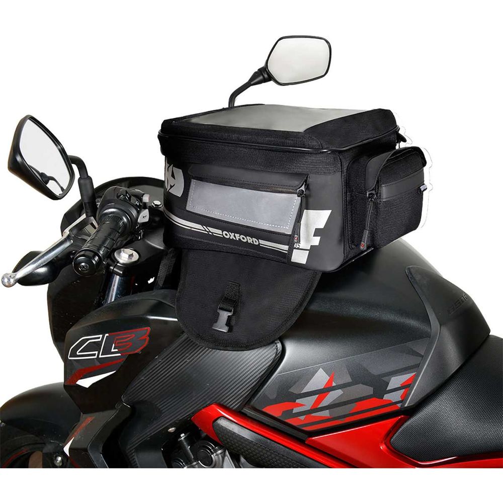 Oxford F1 Magnetic Large Tank Bag Black / Grey - 35 Litres