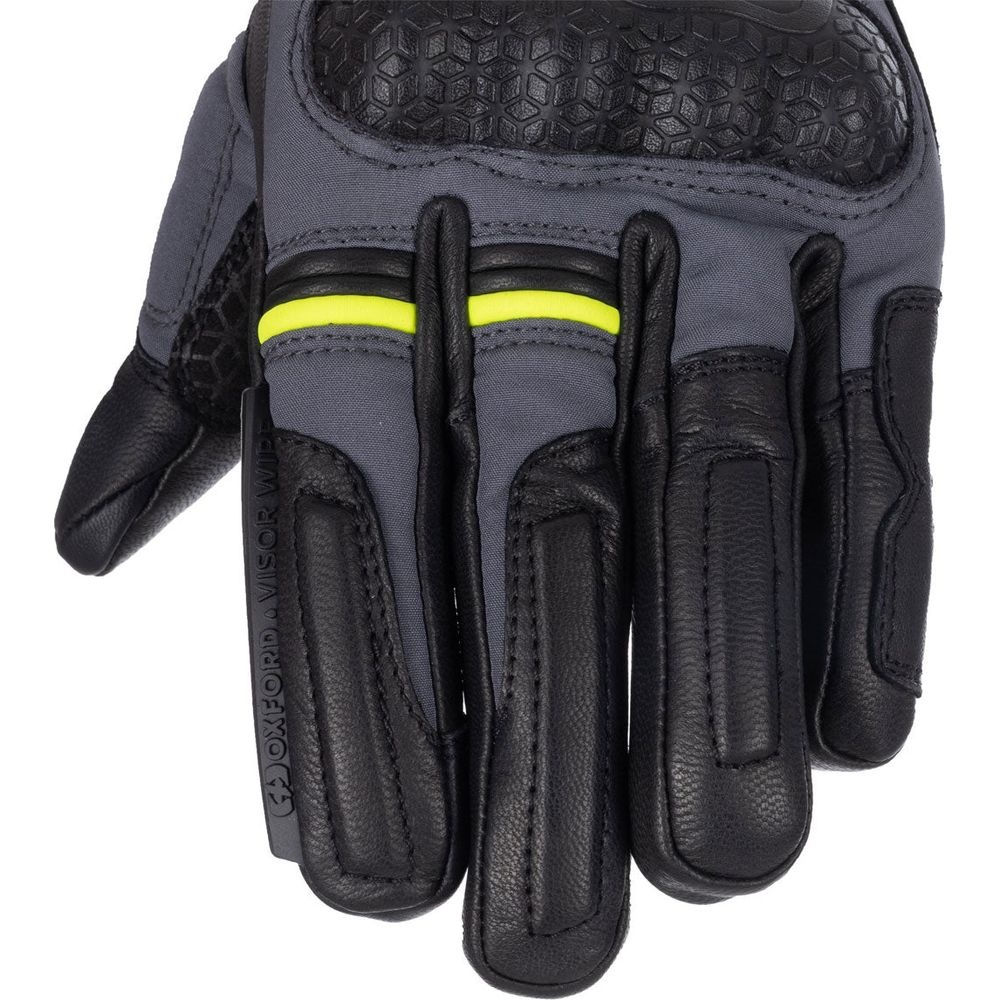 Oxford Hexham Waterproof Ladies Gloves Grey / Black - FREE UK Shipping, FREE 365 Day Returns | Moto Central