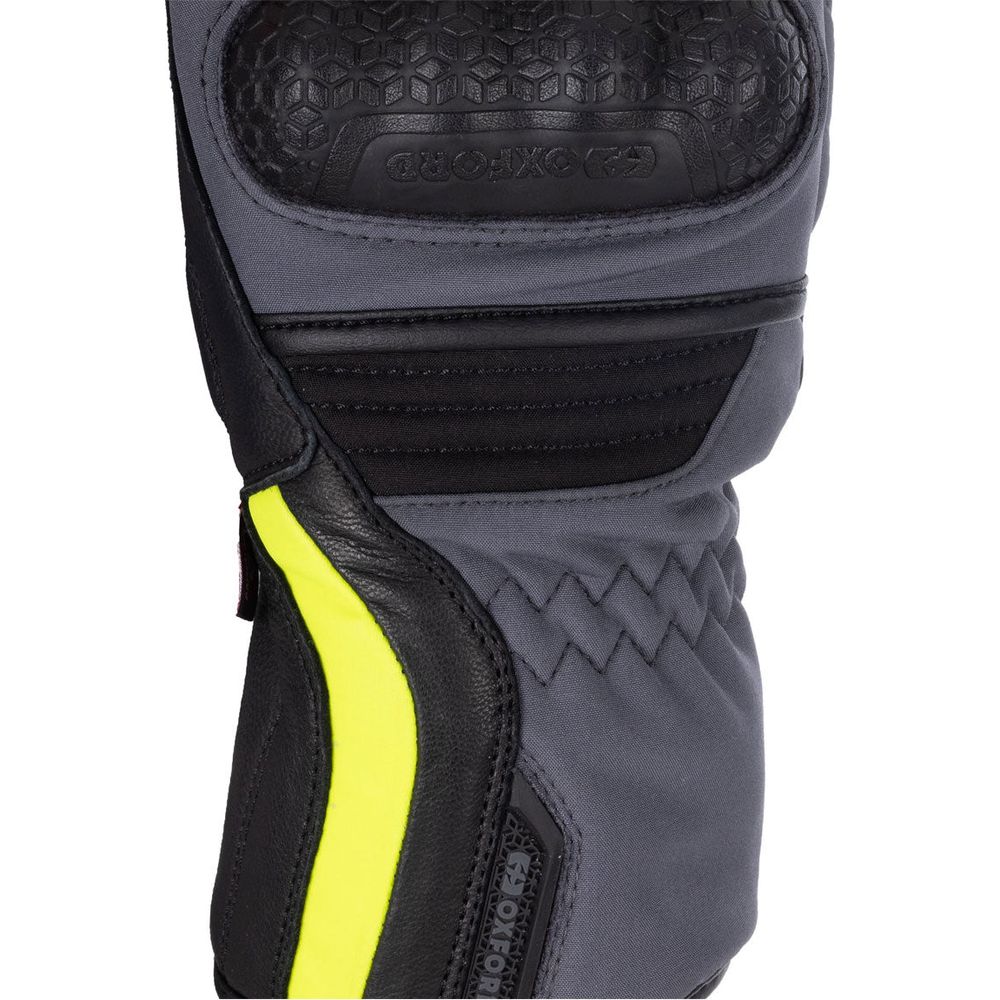 Oxford Hexham Waterproof Ladies Gloves Grey / Black - FREE UK Shipping, FREE 365 Day Returns | Moto Central