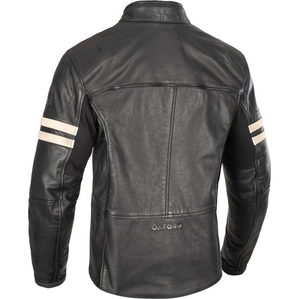 Oxford Holton Leather Jacket Black - FREE UK Shipping, FREE 365 Day Returns | Moto Central