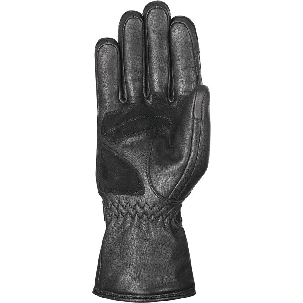 Oxford Holton Waterproof Leather Gloves Black - FREE UK Shipping, FREE 365 Day Returns | Moto Central