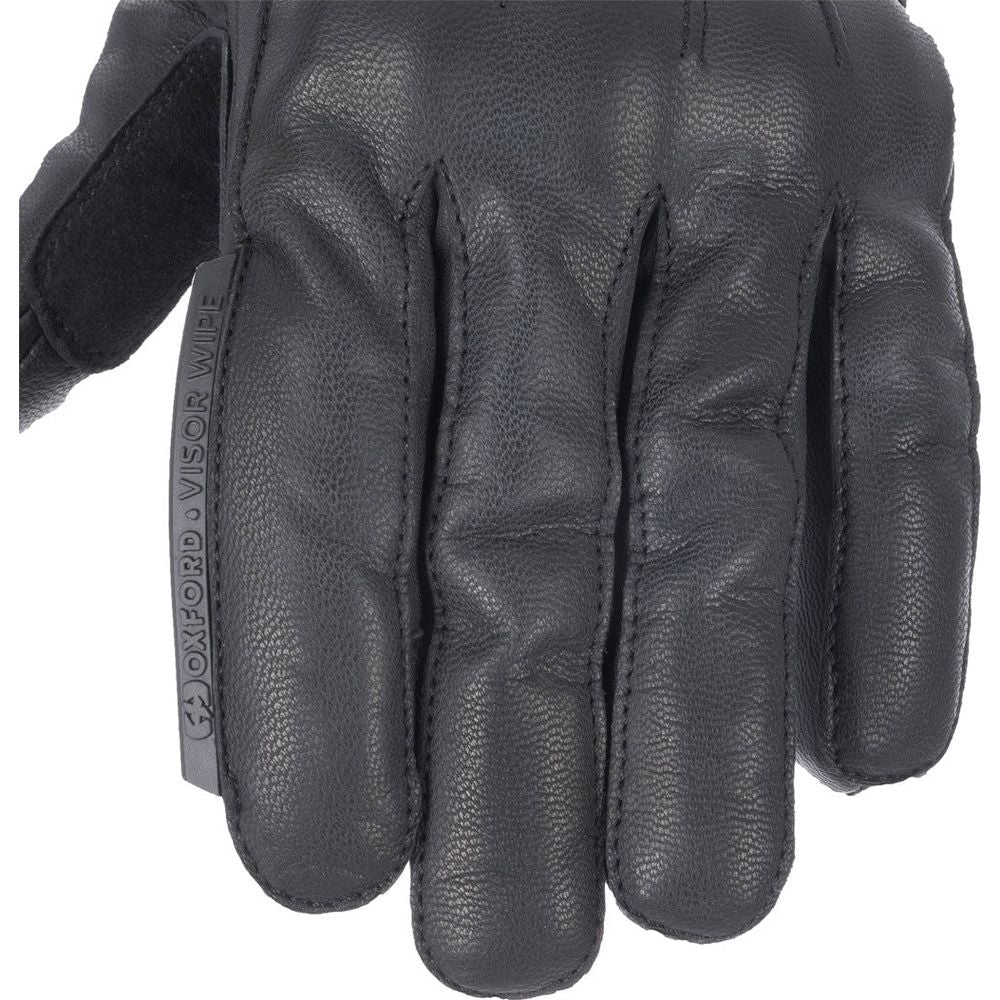 Oxford Holton Waterproof Ladies Leather Gloves Black