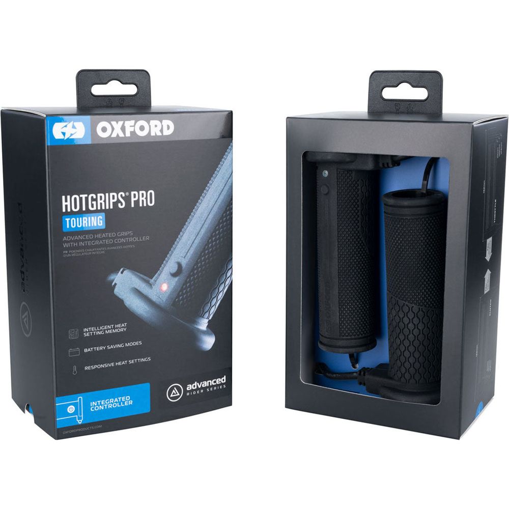 Oxford Pro Touring HotGrips Black - FREE UK Shipping, FREE 365 Day Returns | Moto Central