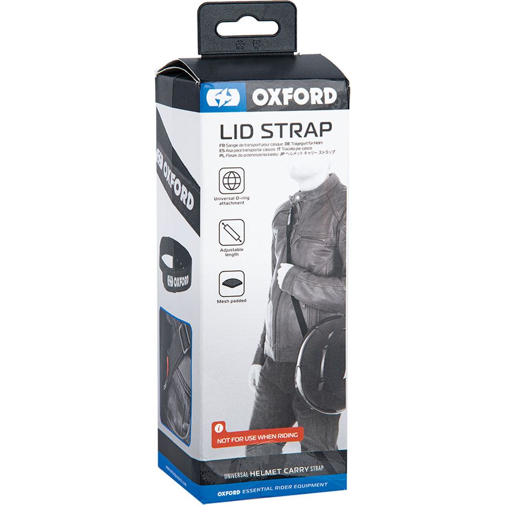 Oxford Motorcycle Helmet Lid Strap Black