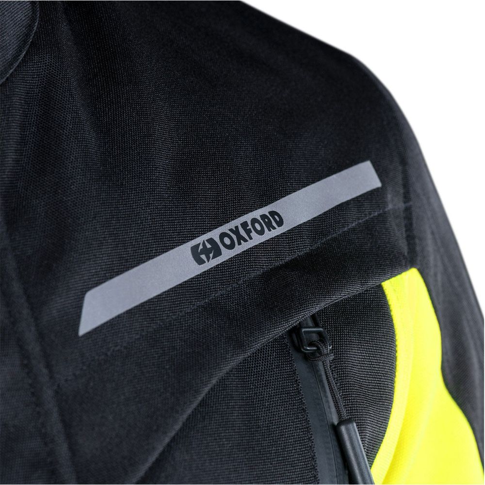 Oxford Metro 2.0 Textile Jacket Black / Fluo Yellow