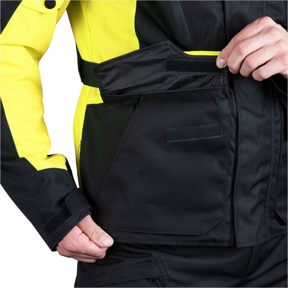 Oxford Metro 2.0 Textile Jacket Black / Fluo Yellow