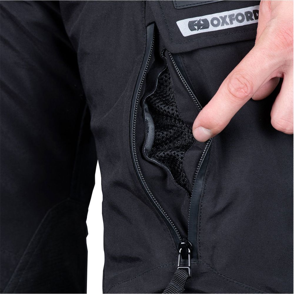 Oxford Mondial 2.0 Textile Trouser Tech Black - FREE UK Shipping, FREE 365 Day Returns | Moto Central