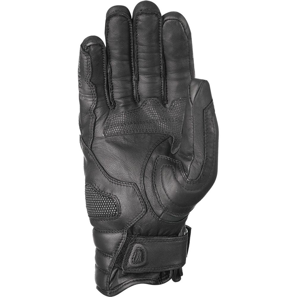 Oxford Mondial Short Leather Gloves Tech Black - FREE UK Shipping, FREE 365 Day Returns | Moto Central