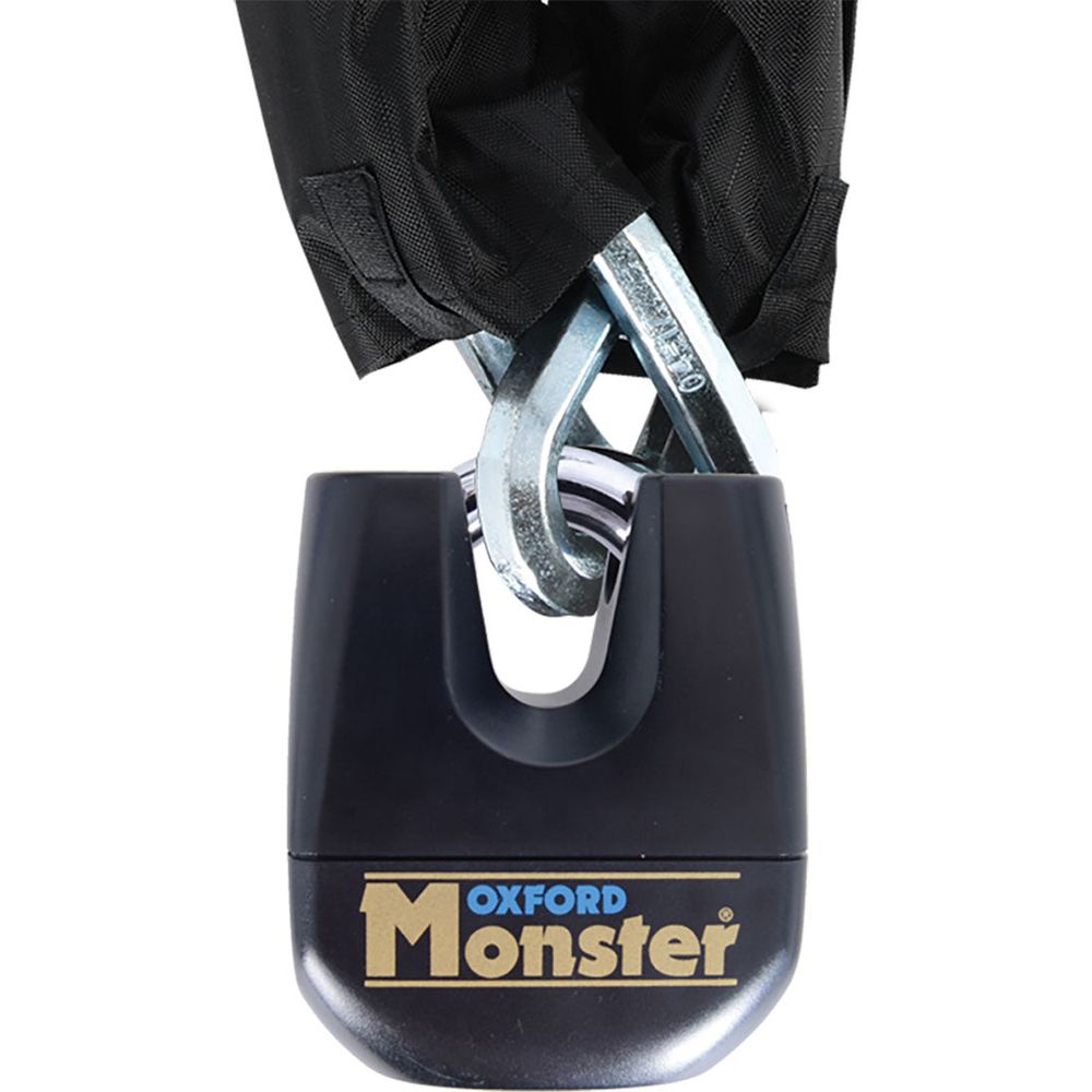 Oxford Monster 11mm Padlock Black - FREE UK Shipping, FREE 365 Day Returns | Moto Central