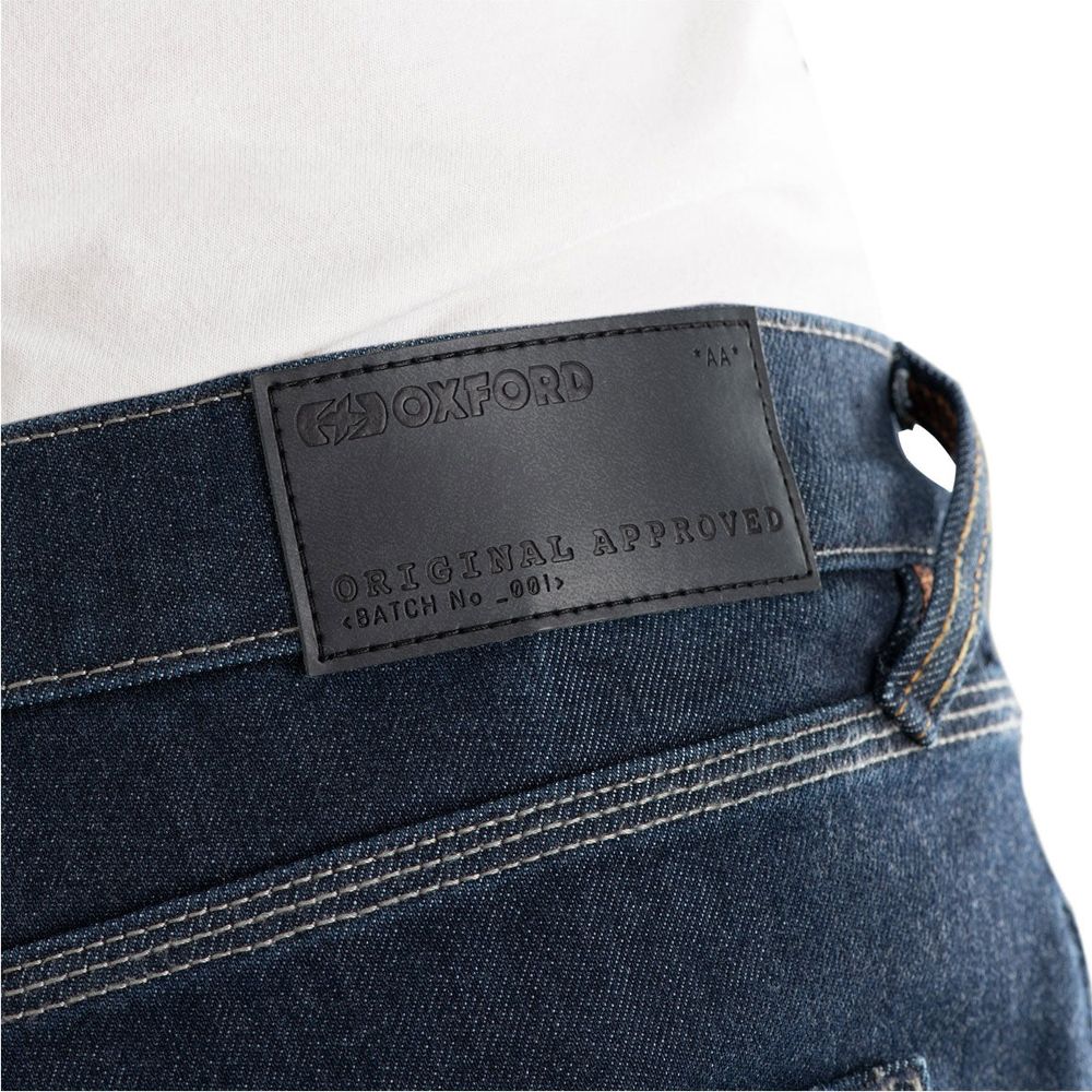 Oxford Original Approved AA Slim Fit Jeans Indigo - FREE UK Shipping, FREE 365 Day Returns | Moto Central