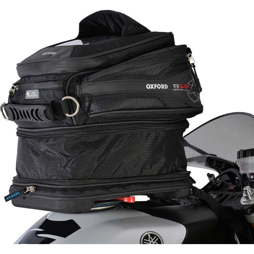 Oxford Q15R Tank Bag Black - 15 Litres  - FREE UK Shipping, FREE 365 Day Returns | Moto Central