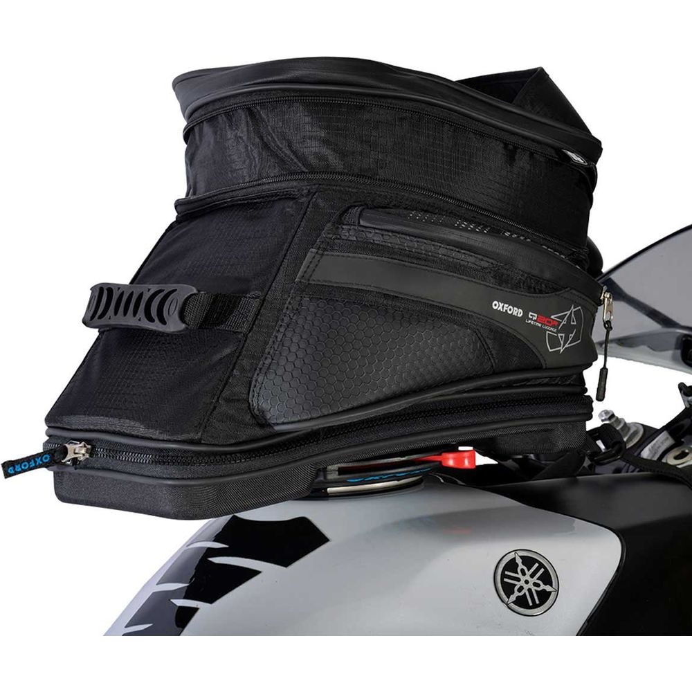 Oxford Q20R Quick Release Tank Bag Black - 20 Litres  - FREE UK Shipping, FREE 365 Day Returns | Moto Central