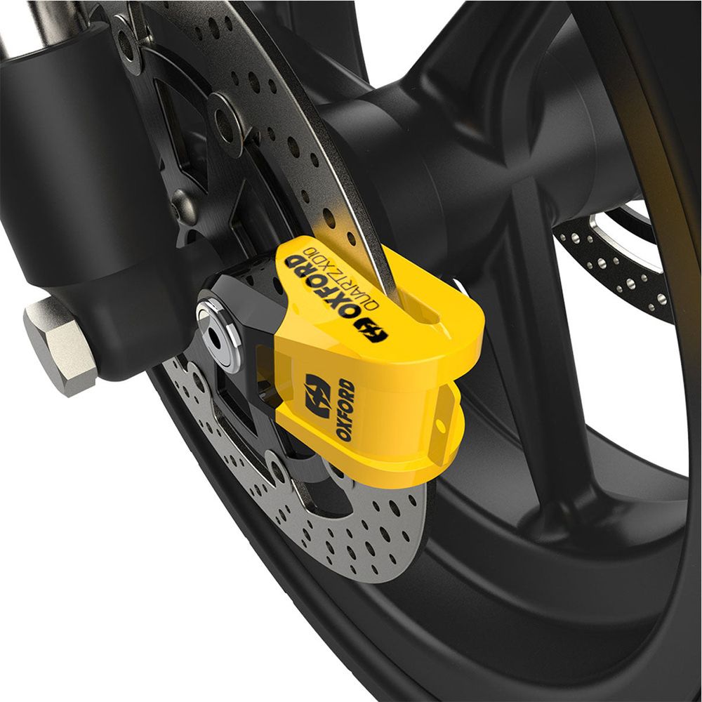 Oxford Quartz XD10 Disc Lock Yellow / Black - FREE UK Shipping, FREE 365 Day Returns | Moto Central