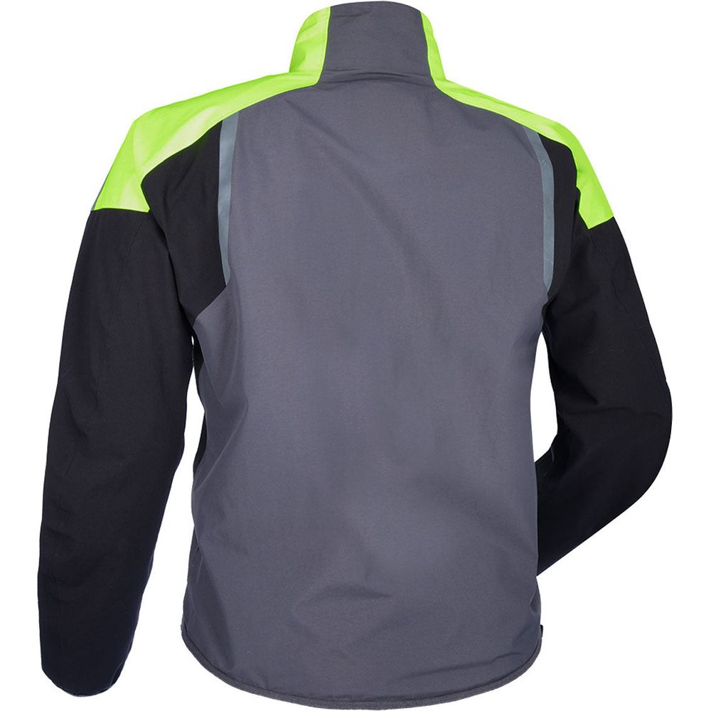 Oxford Rainseal Pro Over Jacket Grey / Black / Fluo Yellow  - FREE UK Shipping, FREE 365 Day Returns | Moto Central