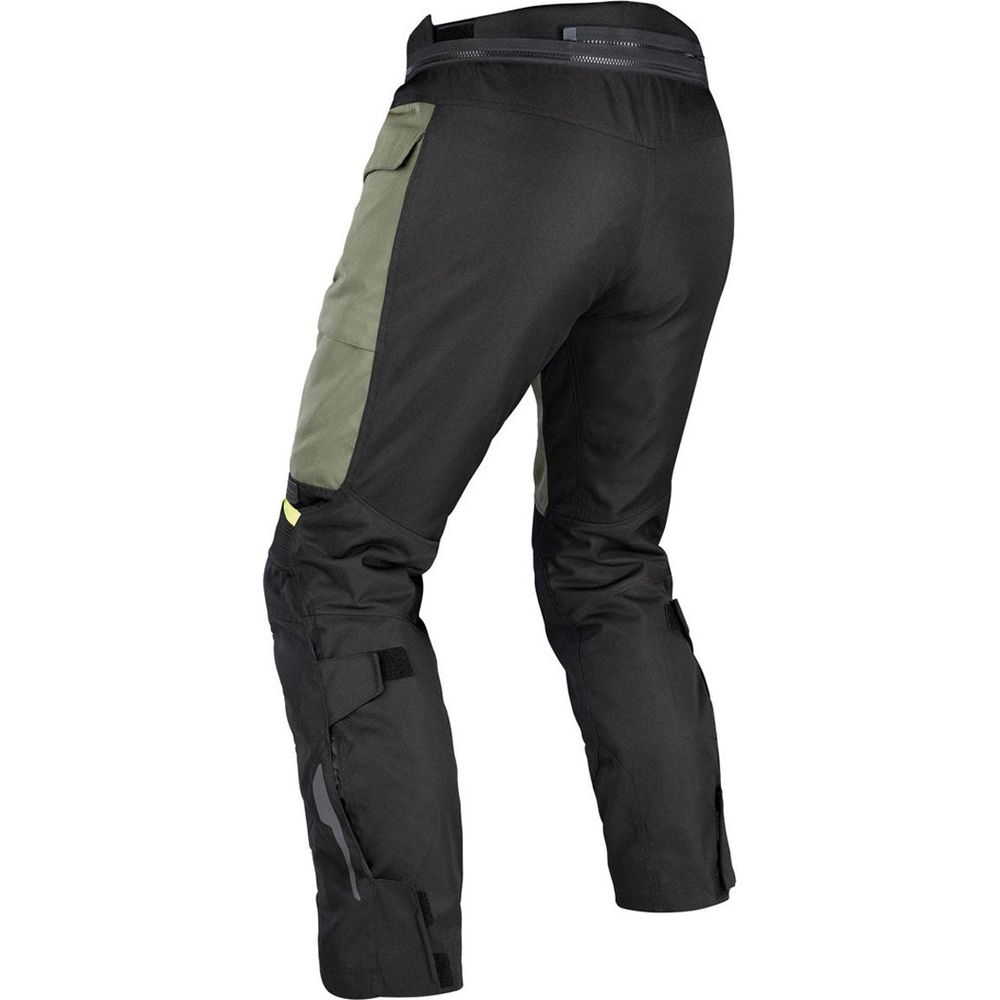 Oxford Rockland Textile Trouser Khaki / Black / Fluo Yellow  - FREE UK Shipping, FREE 365 Day Returns | Moto Central