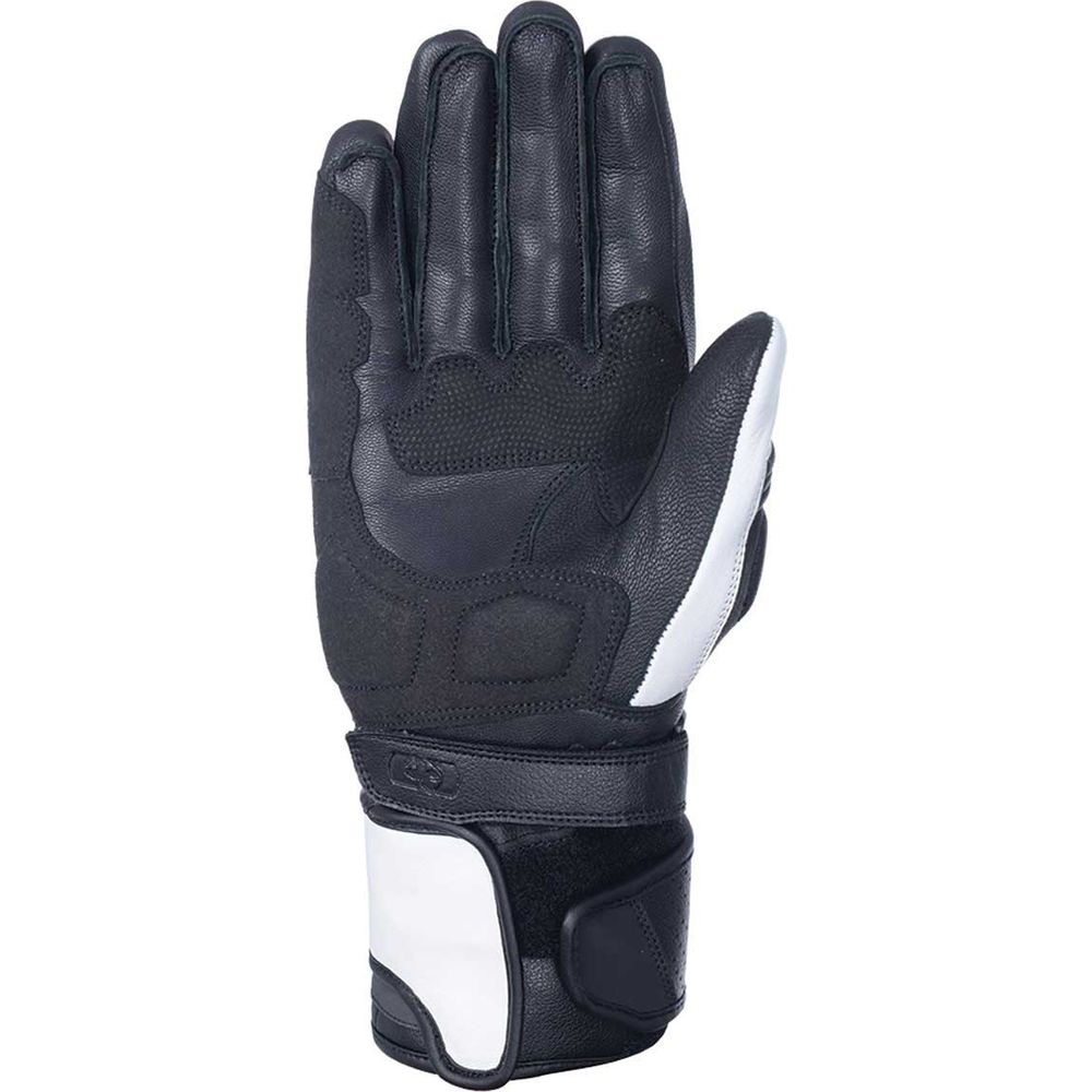 Oxford RP-2 2.0 Sports Long Leather Gloves Stealth Black / White / Fluo Yellow