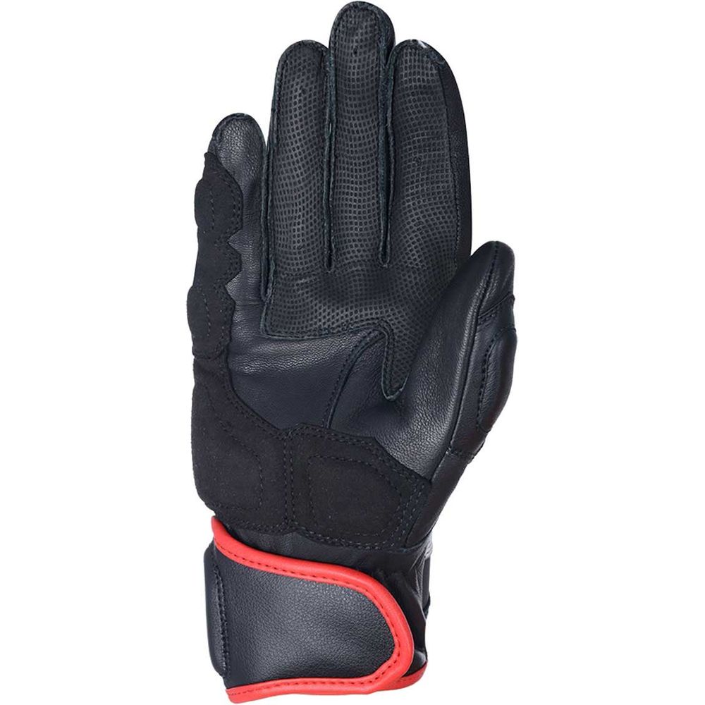 Oxford RP-3 2.0 Sports Short Leather Gloves Black / White / Red - FREE UK Shipping, FREE 365 Day Returns | Moto Central